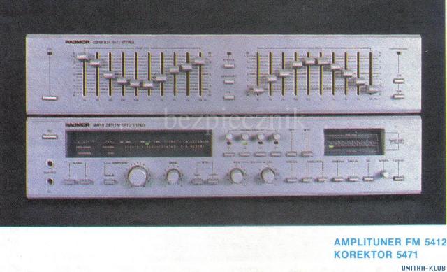 Amplituner FM 5412 plus Korektor 5421 zdjęcie