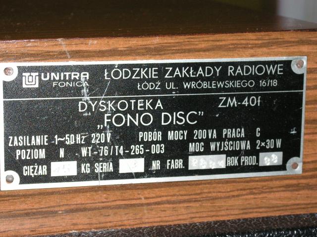 Fonodysk ZM 40F tabliczka.JPG